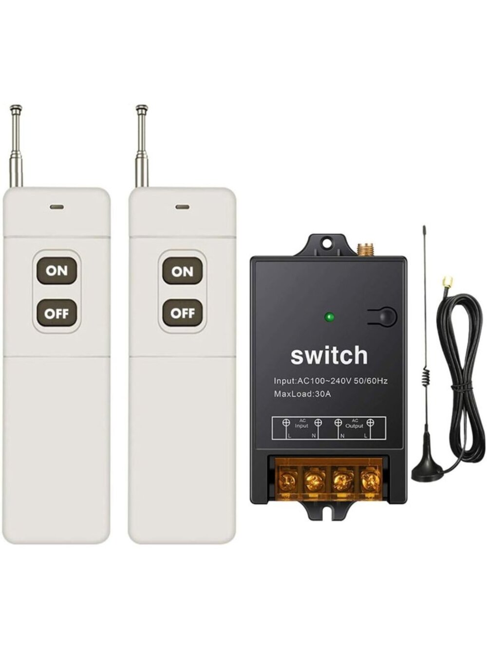 40A Remote Control Relay Switch - Long Distance 1500M, Smart Home Automation